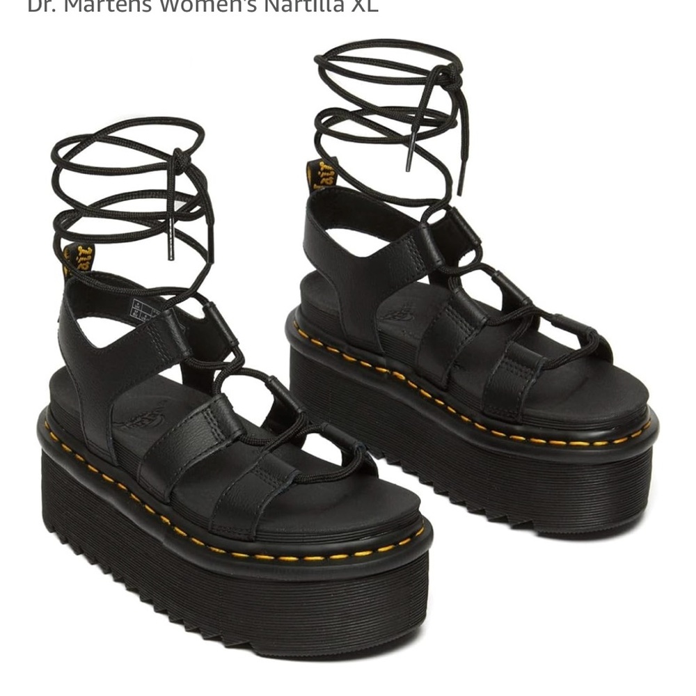 Dr. Martens Nartilla XL Black Platform Sandals